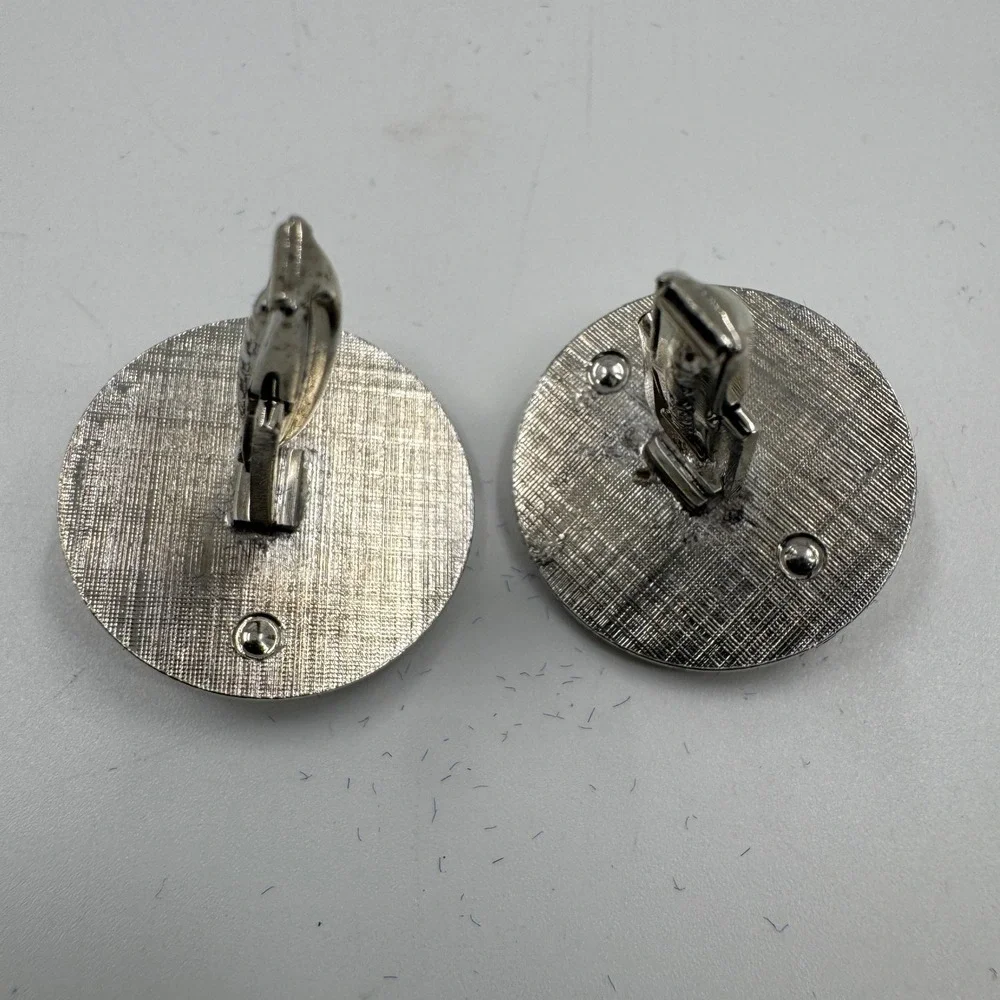 Worlds Fair 1962 Space Needle Cufflinks Mens OS Silver Vintage Seattle Landmark